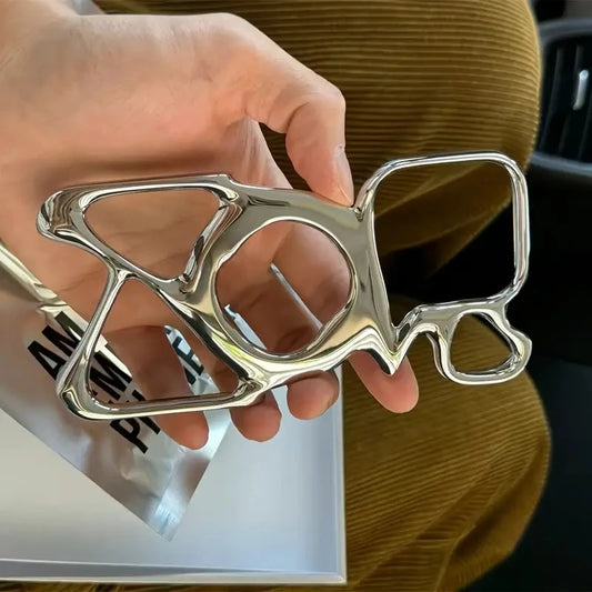 Hollow Silver Magnetic Case