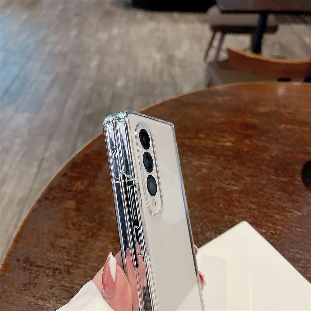 Shockproof Acrylic Galaxy Fold Case