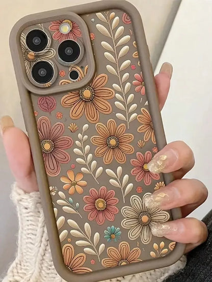 Floral Camera Protection iPhone Case