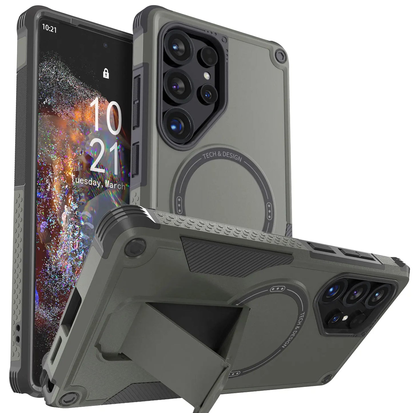 Protective Samsung S24 Kickstand Case