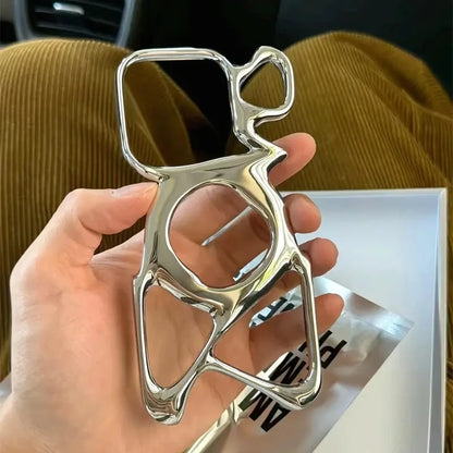 Hollow Silver Magnetic Case