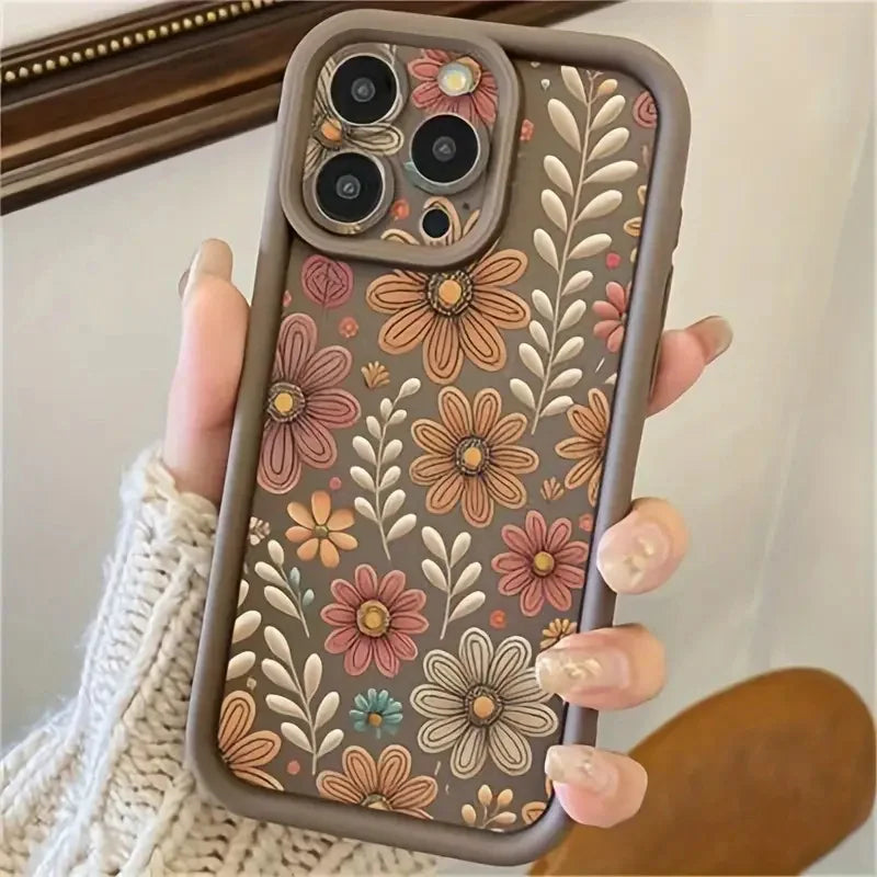 Floral Camera Protection iPhone Case