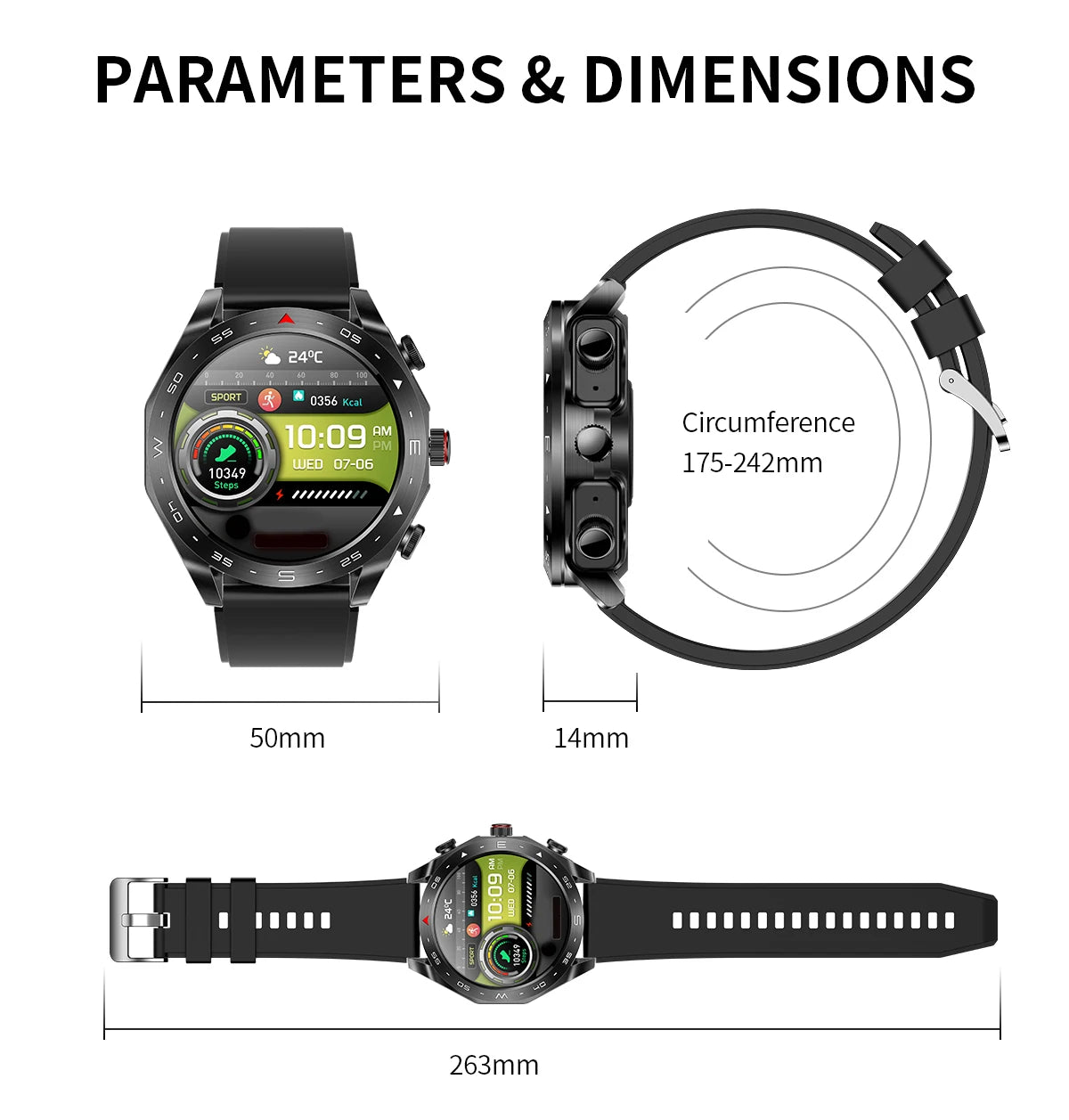 Smartwatch Earbuds Combo