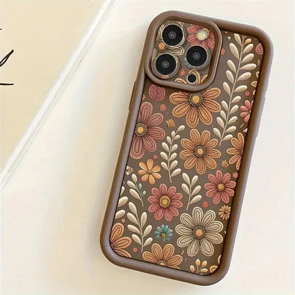 Floral Camera Protection iPhone Case