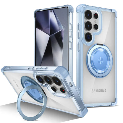Magnetic Rotating Stand Transparent Case