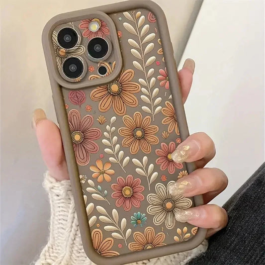 Floral Camera Protection iPhone Case