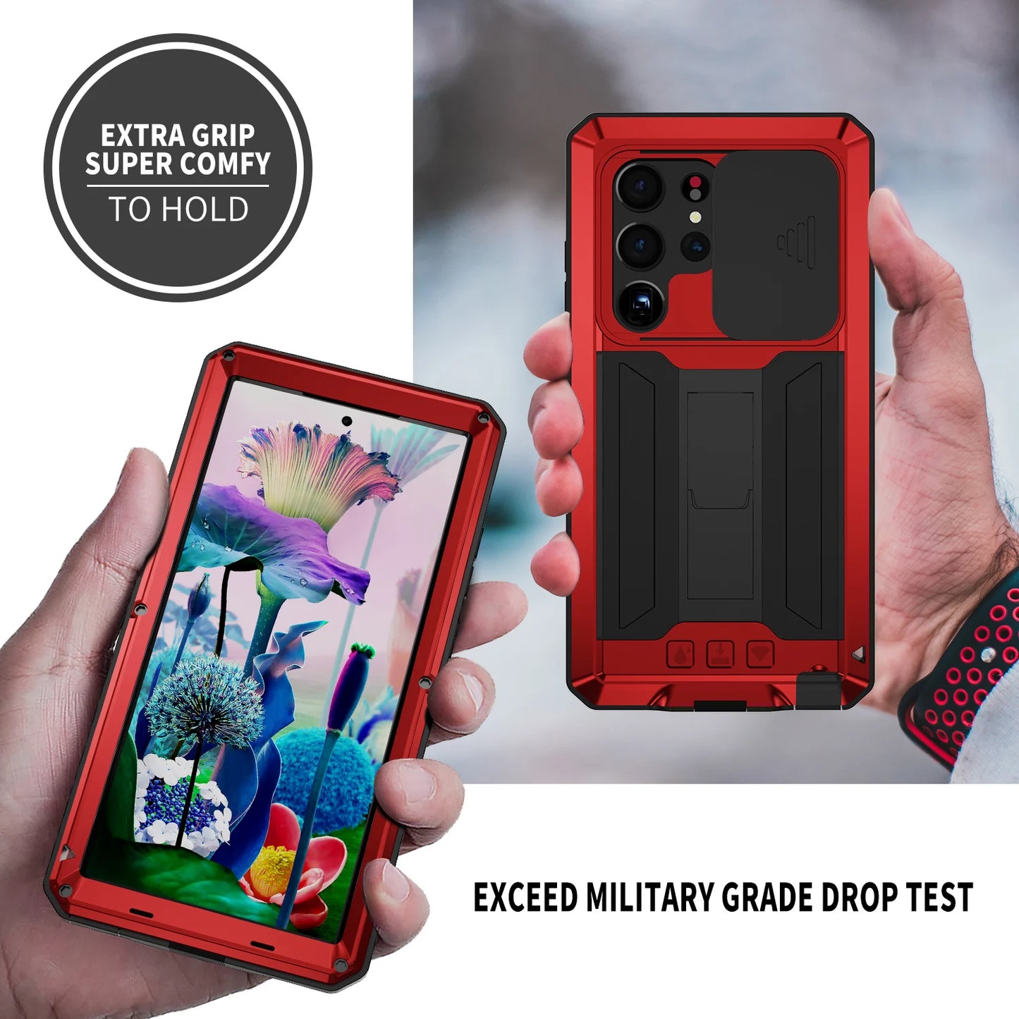 Rugged Kickstand Samsung Camera Case