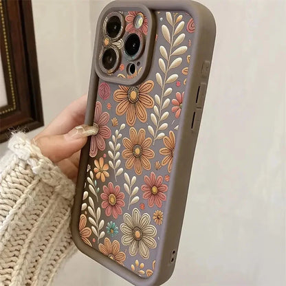 Floral Camera Protection iPhone Case