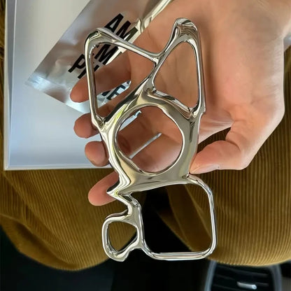 Hollow Silver Magnetic Case