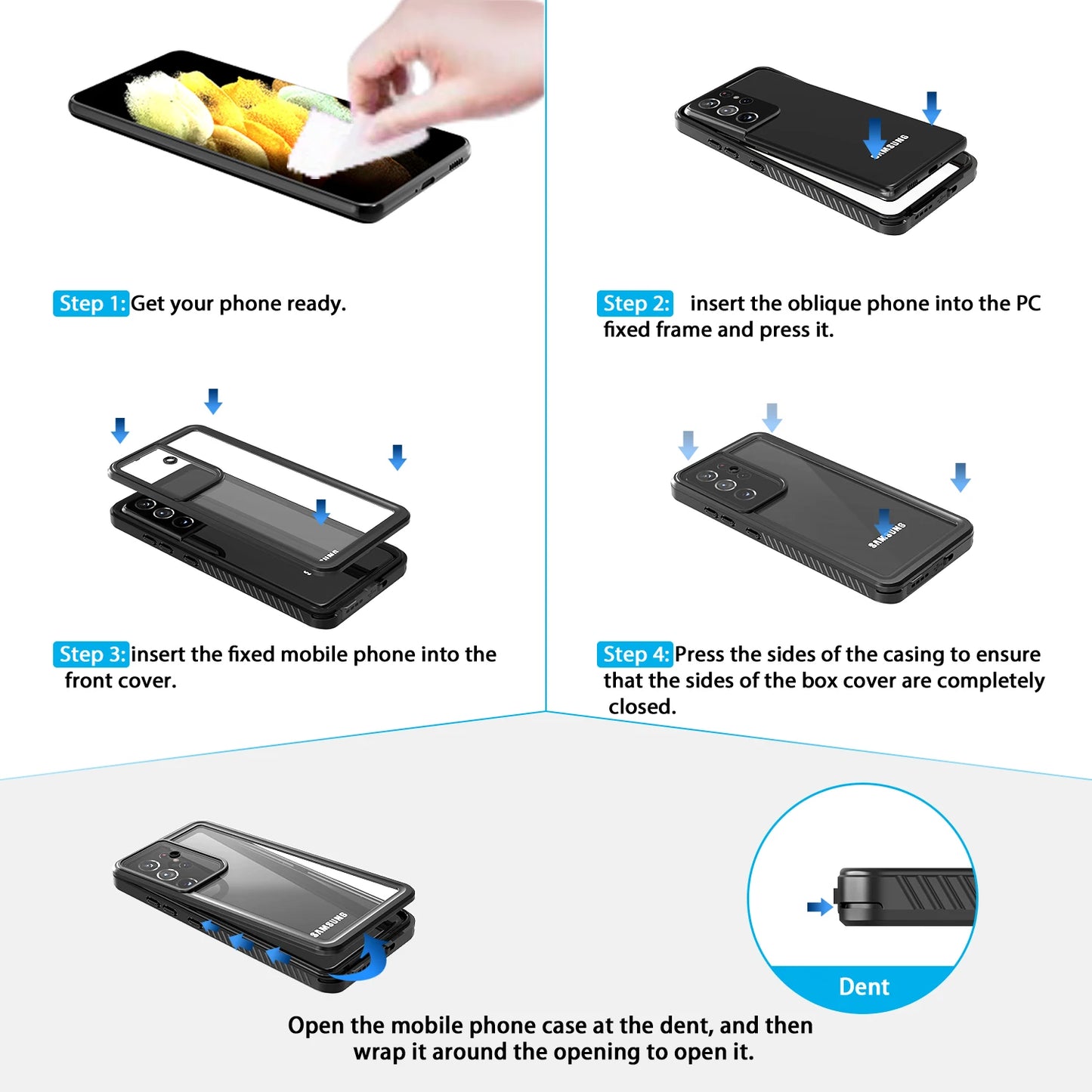 Waterproof Shockproof Samsung Phone Case